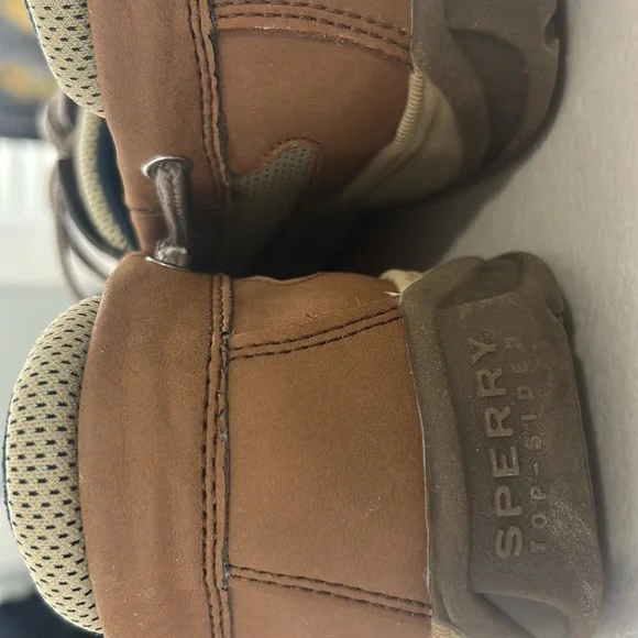Sperry Leather/Pu Uppers 6M Brown/Beige - Picture 7 of 10